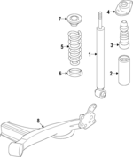 560813 - Suspension: ACDelcoâ„¢ Shock Absorber for GM Image