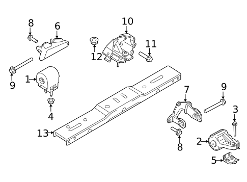 Engine & Trans Mounting for 2025 Ford F-150 #0