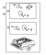 82209684AB - Mopar Accessories - Component Parts: Over Rail Bedliner Kit for Mopar Image