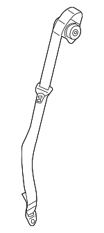 LR009307 - : 2007-2013 Land-Rover Center Seat Belt for Land Rover: LR3, Range Rover Sport Image