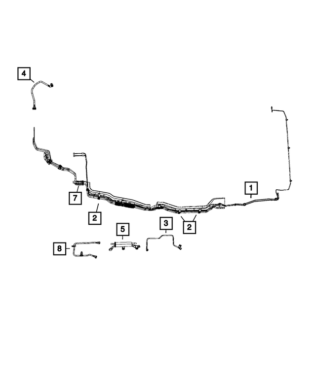 68488304AA - Fuel and Accelerator Pedal: Purge Tube for Mopar Image image