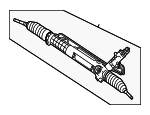 32105A38E98 - Steering: Gear Assembly for BMW: 1 Series M, 128i, 135i, 135is, 325i, 325xi, 328i, 328i xDrive, 328xi, 330i, 330xi, 335d, 335i, 335i xDrive, 335is, 335xi, M3 Image