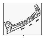 B4YA7075ZA - Body: Rear Body Panel for Mazda Image