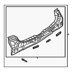 B4YC7075ZB - Body: Rear Panel Assembly for Mazda: 3 Image