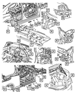5155785AB - Body Sheet Metal Except Doors: Brake Cable Routing Plug Plug for Mopar Image