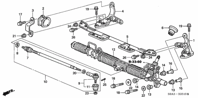 P.S. Gear Box for 2003 Honda CR-V #0