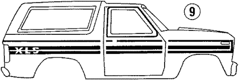 Stripe Tape for 1986 Ford Bronco #3