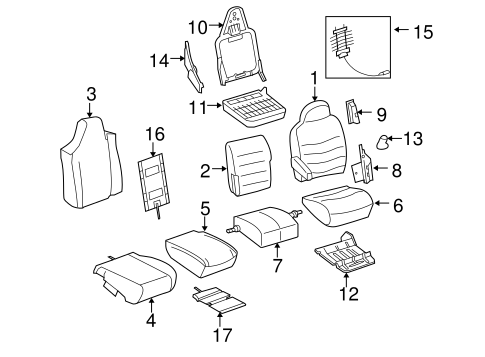 Front Seat Components for 2006 Ford F-250 Super Duty | OEM