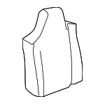 F81Z2564810DA - Body: Seat Back Pad for Ford: F-250 Super Duty, F-350 Super Duty, F-450 Super Duty, F-550 Super Duty Image