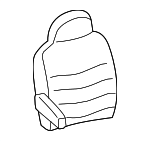 5C3Z2564417KAC - Body: Seat Back Cover for Ford Image