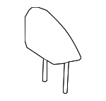 7191042600B3 - Body: Headrest for Toyota Image