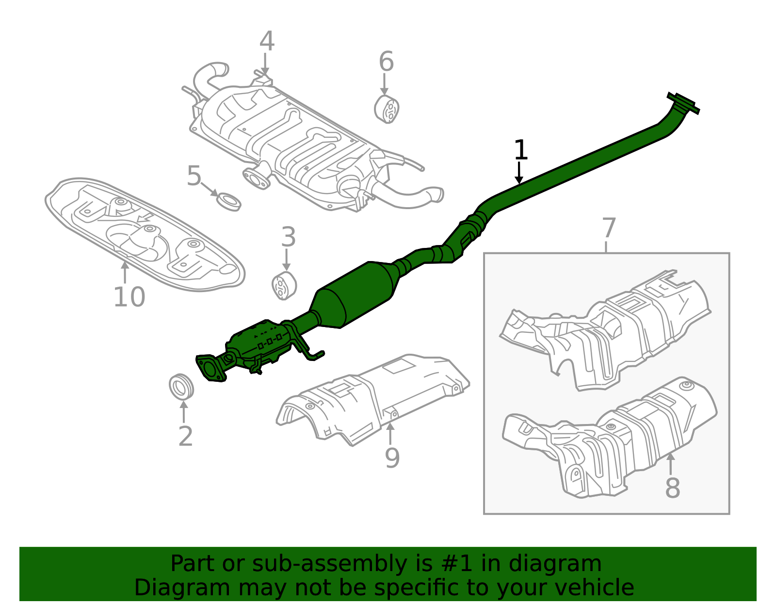 PEM5-20-55XB - Catalytic Converter 2014-2018 Mazda 3 | Mazda-Parts