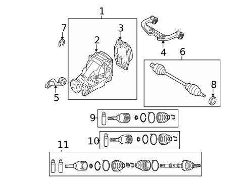 Axle & Differential for 2006 Mazda 6 #0