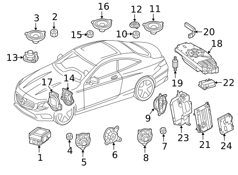 Sound System for 2016 Mercedes-Benz C450 AMG #2