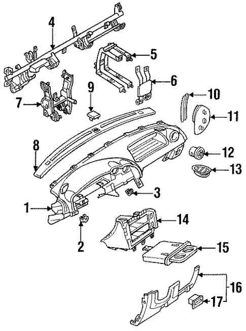 Instrument Panel for 1995 Mazda MX-3 #0
