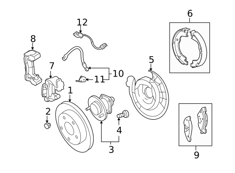 Brake Components for 2016 Chevrolet Equinox #1