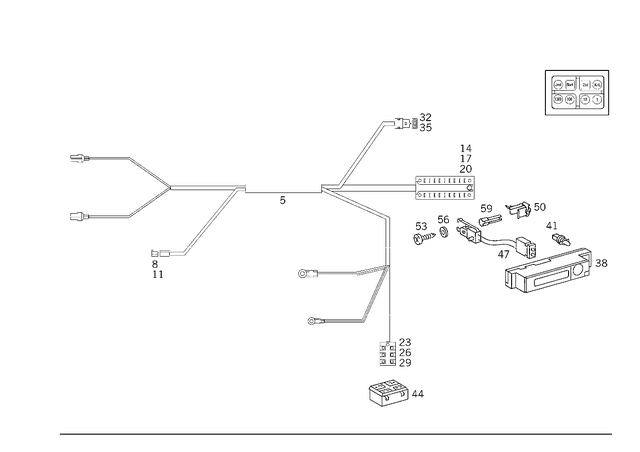 3545482665 - Electrical Equipment and Instruments: Round Receptacle for Mercedes-Benz Image image