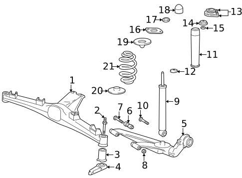 Rear Suspension for 2001 BMW Z3 #0