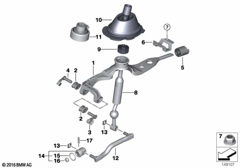 Gearshift Manual Transmission for 2012 BMW 335xi #0