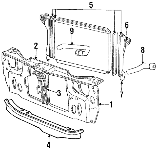4655131 - Cooling System: Support Assembly for Mopar Image
