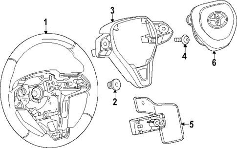 Steering Wheel & Trim for 2025 Toyota Corolla Cross #0