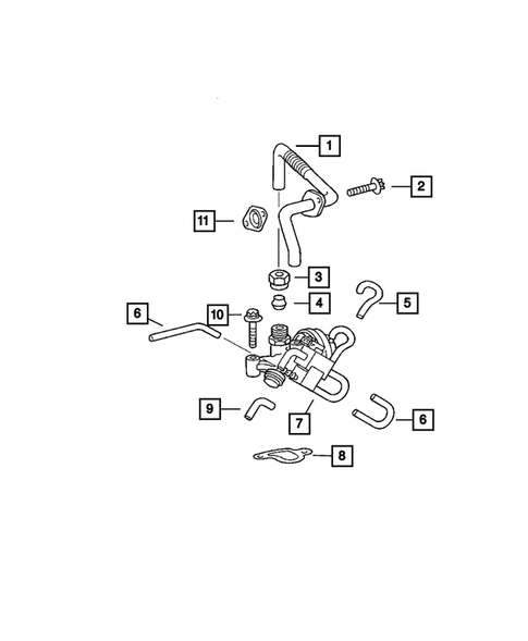 EGR System for 2006 Chrysler Crossfire #0