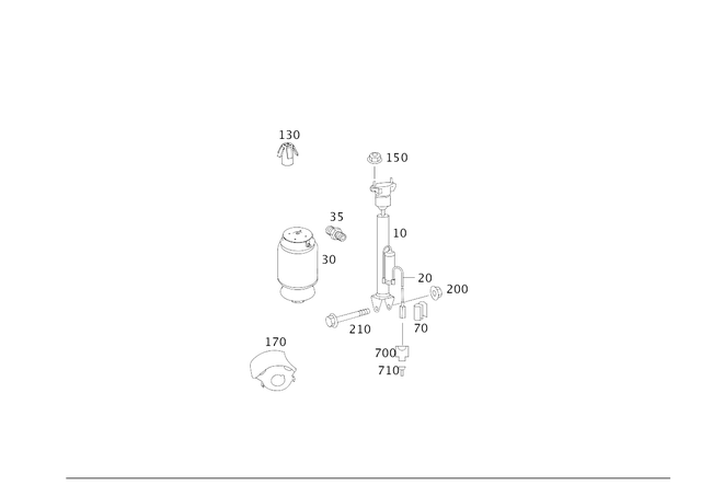39975690 - Springs, Suspension and Hydraulics: Clamp for Mercedes-Benz: C250, C300, C350, C63 AMG, E420, E430, E550, G55 AMG, G550, G550 4x4, G63 AMG, G65 AMG, GL320, GL550, GLK250, GLK350, ML320, ML350, ML450, ML500, ML550, ML63 AMG, R320, R350, R500 Image image