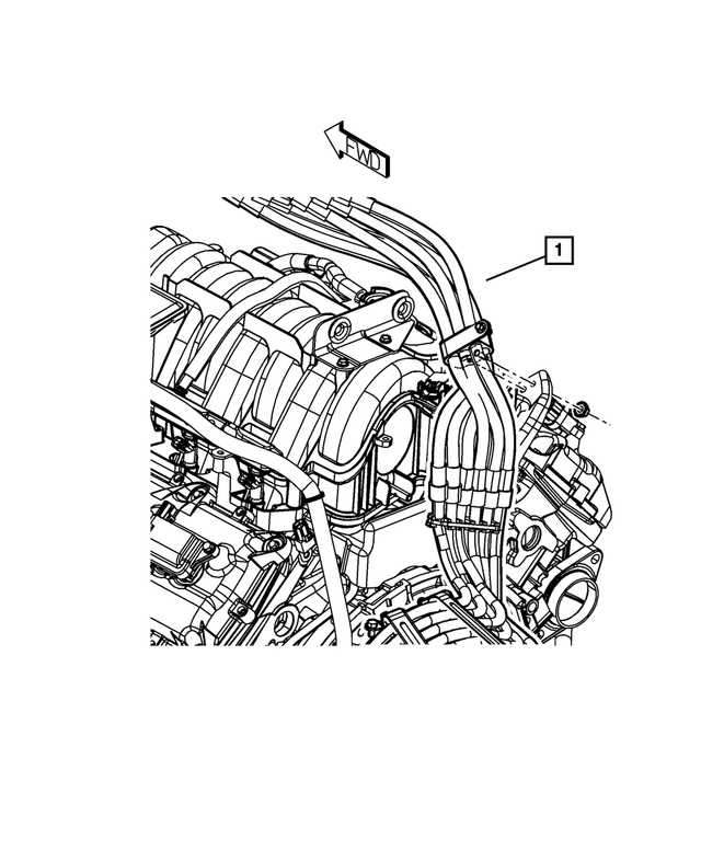 68049910AB - Electrical: 3-phase High Voltage Cable Assembly for Mopar Image