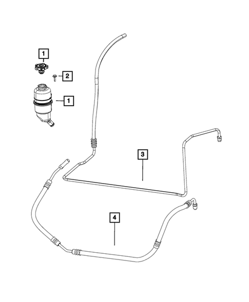 Power Steering Hoses for 2007 Jeep Wrangler #0