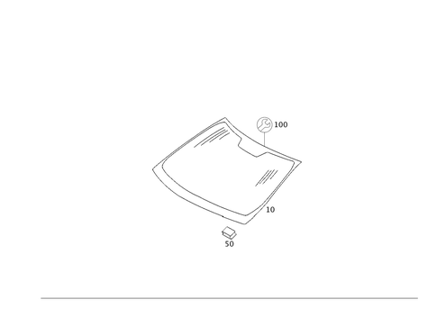 Windshield for 2006 Mercedes-Benz CLS500 #0