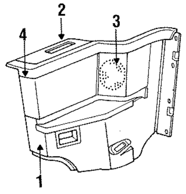 K416JD5 - Body: Lower Quarter Trim for Mopar Image