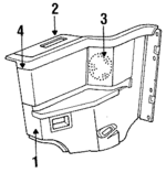 K416JD5 - Body: Lower Quarter Trim for Chrysler: LeBaron Image