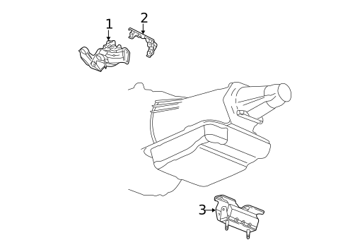 Engine & Trans Mounting for 2005 Isuzu Ascender #0