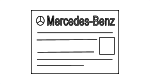 7895844400 - Body: Battery Label for Mercedes-Benz Image