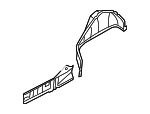 1K6809851B - Body: Inner Wheelhouse for Volkswagen: Golf, Golf R, GTI, Jetta, R32, Rabbit Image