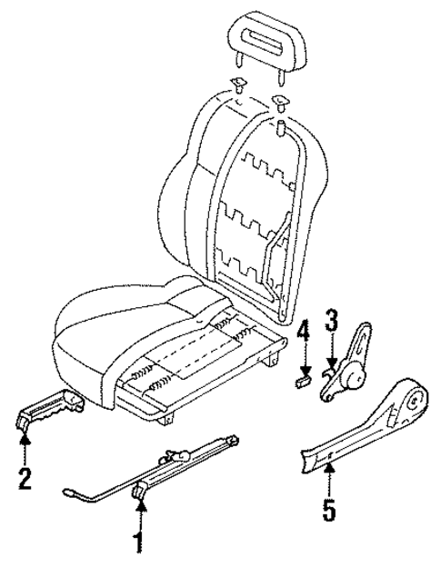 Seats & Track Components for 1994 Isuzu Amigo #0