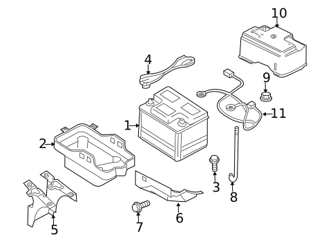 Battery for 2009 Mazda Tribute #0