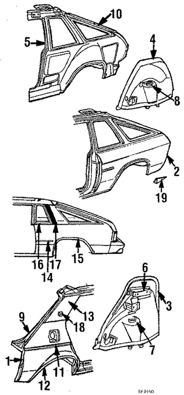 4337502 - Body: Outer Panel for Mopar Image