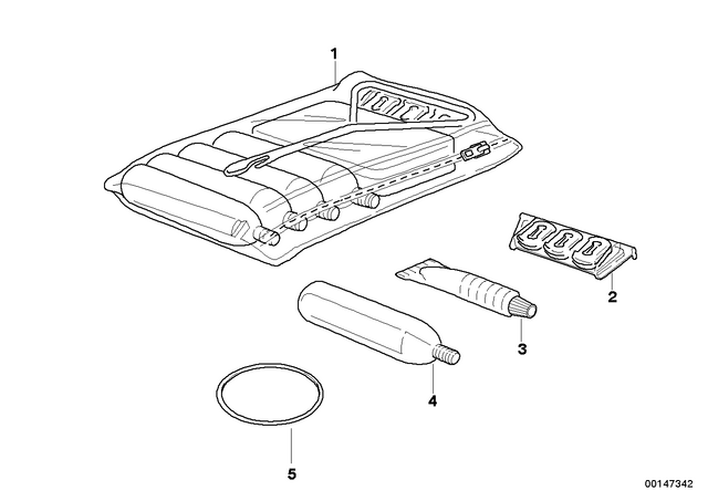 71112447552 - : Breakdown Assistance Kit F.Tubeless Tire for BMW-Motorrad Image