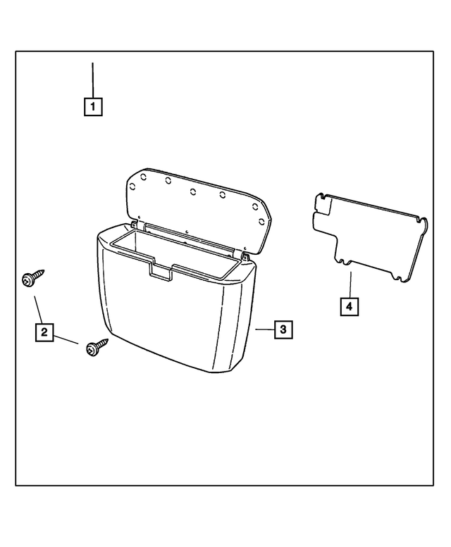 « 5FW371L5AE – Mopar Accessories - Component Parts : Rangement Casier pour Mopar Image »