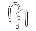 9011714039 - : 1989-2004 Toyota - Leaf Spring Axle U-Bolt (Rear) for Toyota: Pickup, Tacoma Image