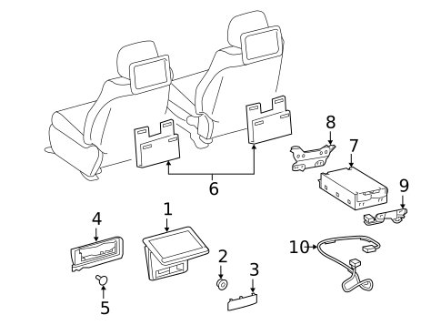 Entertainment System Components for 2020 Lexus LX570 #0