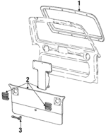 F19Z11434A14A - Body: Handle, Inside for Ford: Aerostar Image
