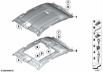 51447220634 - : Molded Roof Lining F Panoramic Roof for BMW Image