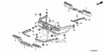 90001P7J000 - Interior/Bumper: BOLT, SPECIAL (6X25) for Honda Image