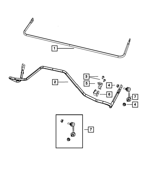 Rear Stabilizer Bar for 2008 Dodge Caliber #0