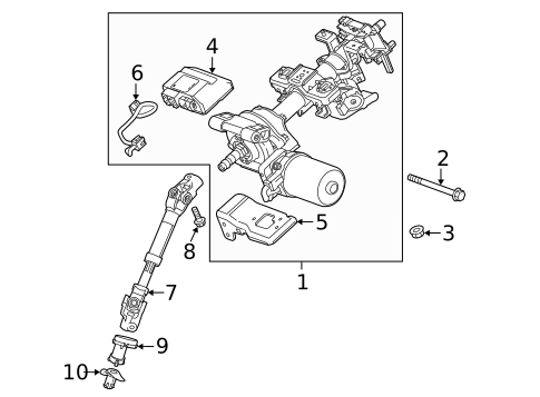 Steering Column Assembly for 2014 Chevrolet Spark EV #0