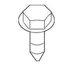 7119901338 - Body: Upper Quarter Trim Screw for BMW: 325i, 325xi, 328i, 328i xDrive, 328xi, 330i, 330xi, 335d, 335i, 335i xDrive, 335is, 335xi, M3, X3, X4 Image