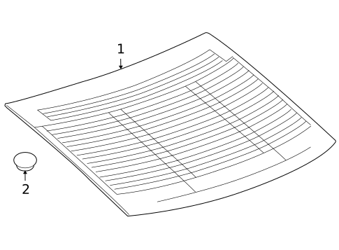 Glass & Hardware - Back for 2017 Buick Regal #0