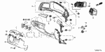 34761TX6A01 - Interior/Bumper: STAY, FOOT LIGHT for Acura Image